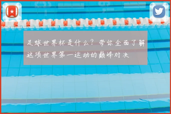 足球世界杯是什么？带你全面了解这项世界第一运动的巅峰对决